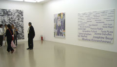 Vue de l'exposition d'Agnès Thurnauer